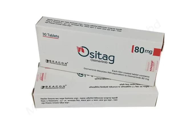 عبوة Ositag (80 ملغ)، الشركة المصنّعة كما هي مدرجة: Beacon Pharma