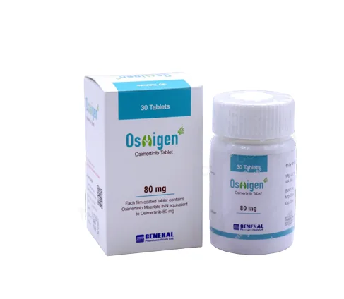 عبوة Osmigen (80 ملغ)، الشركة المصنّعة كما هي مدرجة: General Pharma